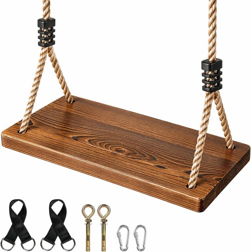 Wood tree swing seat - wood, wooden