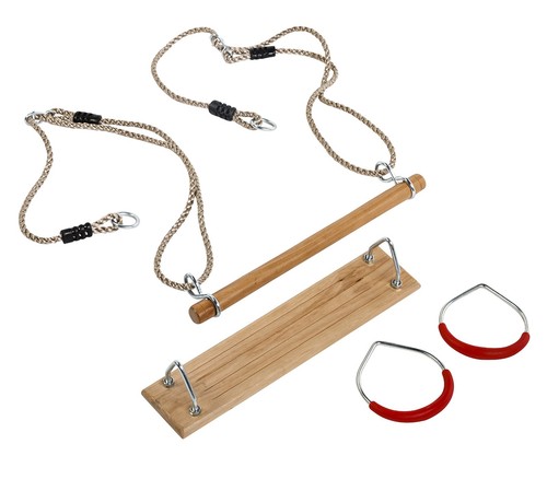Gym swing set wooden - set,
