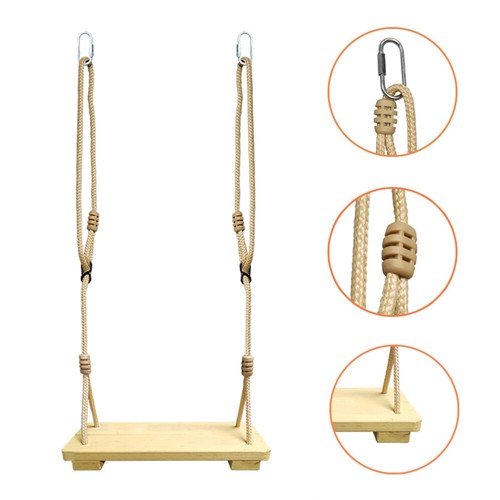 Wooden tree swing seat - wooden, indoor