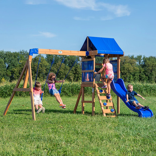 Wooden swing set playcentre - set,