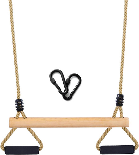 Wooden trapeze swing bar - swing,