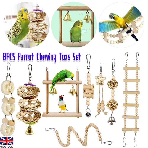 8pcs parrot chewing toys - 8pcs, sets